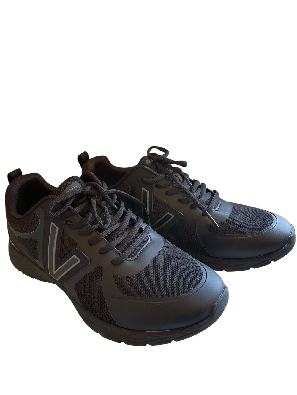 Vionic Women's Miles II black lace-up sneaker Size 9 Wide NEW